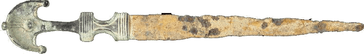 چاقوس برنزی آهنی اشکانی از سده اول پیش از میلاد