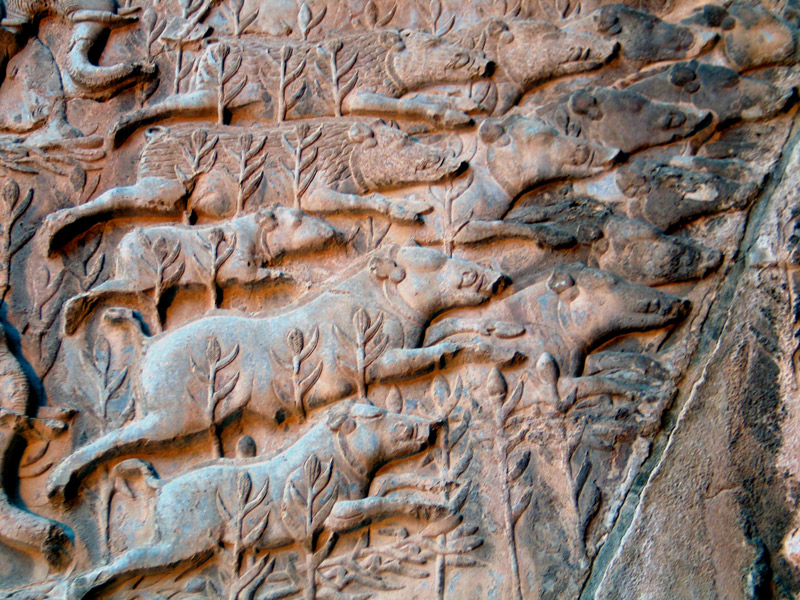 سنگ نگاره های تاق بستان